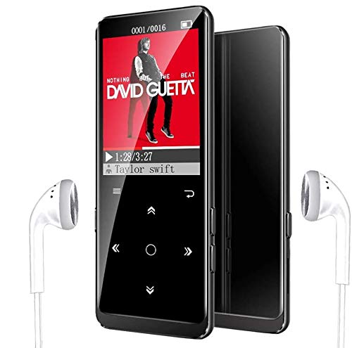 16G Reproductor MP3 Bluetooth 4.1, Mibao Reproductor de Música para el Deporte Pantalla TFT de 1.8 Pulgadas, FM Radio, Auriculares, Soporte SD USB TF hasta 64 GB Tarjeta