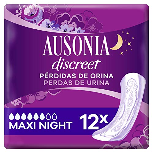 Ausonia Discreet Plus Maxi Noche, Compresas para Pérdidas De Orina, para Vejigas Hiperactivas X12 Ausonia Discreet Plus Maxi Noche, Compresas para Pérdidas De Orina, para Vejigas Hiperactivas X12