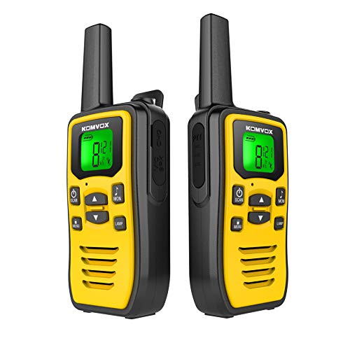 Profesionales Walkie Talkie PMR USB Recargable, Walky Talky Adultos Niños, 8 Canales de Escaneo VOX Transmisores-receptores Radio