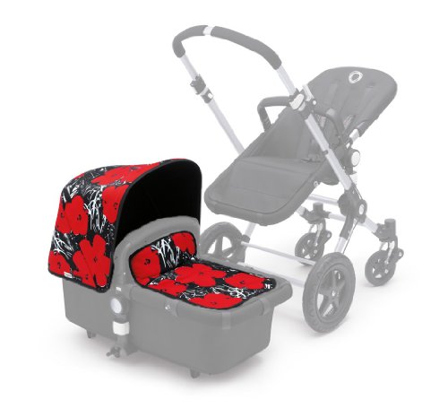 Bugaboo Cameleon 3 Edición Limitada - Andy Warhol Flowers - Pack 2 Fundas Flores Capota y Cubrepiés