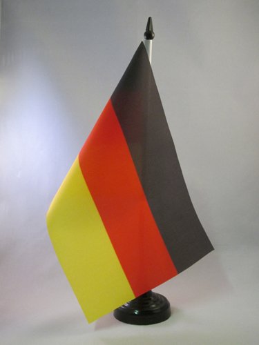 AZ FLAG Bandera de Mesa de Alemania 21x14cm - BANDERINA de DESPACHO Alemana 14 x 21 cm