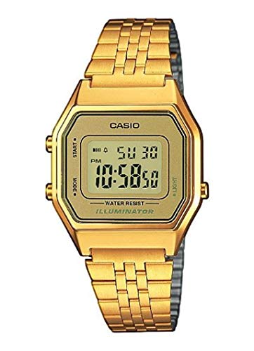 Casio Reloj Mujer de Digital con Correa en Acero Inoxidable LA680WEGA-9ER Casio Reloj Mujer de Digital con Correa en Acero Inoxidable LA680WEGA-9ER