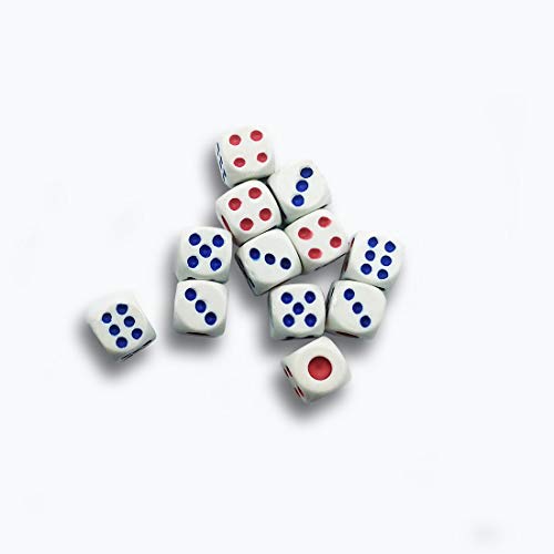 EUROXANTY® Dados de Colores | Dados con Puntos | Juegos de Azar | Juegos de Mesa | Multitud de Juegos | Dados | Dados opacos 12 Blancos EUROXANTY® Dados de Colores | Dados con Puntos | Juegos de Azar | Juegos de Mesa | Multitud de Juegos | Dados | Dados opacos 12 Blancos