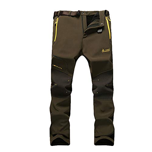 JIANYE Pantalon Softshell Hombre Pantalones de Montaña Impermeable Pantalon Trekking Caliente Pantalones Invierno Ejército Verde XS JIANYE Pantalon Softshell Hombre Pantalones de Montaña Impermeable Pantalon Trekking Caliente Pantalones Invierno Ejército Verde XS