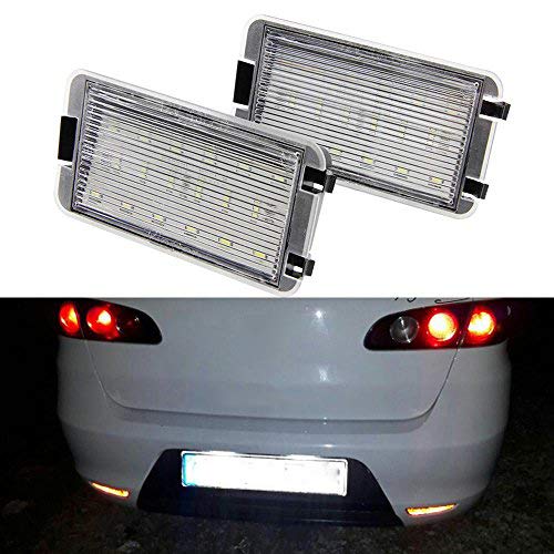 Luz LED para matrícula trasera de coche, color blanco Luz LED para matrícula trasera de coche, color blanco