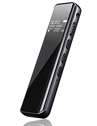 Victure Grabadora de Voz Digital Portátil, 8GB 1536kbps Ultra-HD Diseño de Espejo Completo Grabador de Sonido con Reproductor de MP3, Micrófono Incorporado, Baterías Recargables Victure Grabadora de Voz Digital Portátil, 8GB 1536kbps Ultra-HD Diseño de Espejo Completo Grabador de Sonido con Reproductor de MP3, Micrófono Incorporado, Baterías Recargables