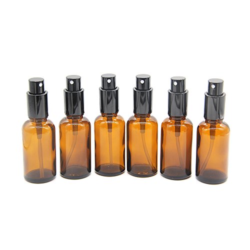 Yizhao Ambar Pulverizador Cristal 30ml, Glass Spray Bottles con [Atomizador],para Aceites Esenciales, Mezclas de Aromaterapia, Perfumes, Masajes, Líquidos Químicos, Farmacéutico– 12Pcs