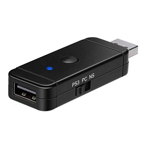 GZW-Shop Adaptador inalámbrico bluetooth convertidor USB para mando Nintendo Switch, Xbox One S / X, Xbox360, PS3 , PS4, Wii U Pro y Windows PC GZW-Shop Adaptador inalámbrico bluetooth convertidor USB para mando Nintendo Switch, Xbox One S / X, Xbox360, PS3 , PS4, Wii U Pro y Windows PC