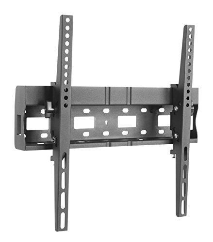 Soporte de TV 32-55"Montaje Fijo de Pared de TV con Nivel de Espíritu Incorporado para LED, LCD, 3D, Curvo, Plasma, Televisores de Pantalla Plana - Super Fuerte 105kg Peso Capacidad - IBRA