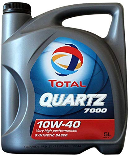 Total Quartz 7000 10W40 5 litros. Lubricante sintético desarrollado para Todo Tipo de Motores Gasolina o Diesel de vehículo Ligero en Todos los Tipos de conducción. Total Quartz 7000 10W40 5 litros. Lubricante sintético desarrollado para Todo Tipo de Motores Gasolina o Diesel de vehículo Ligero en Todos los Tipos de conducción.