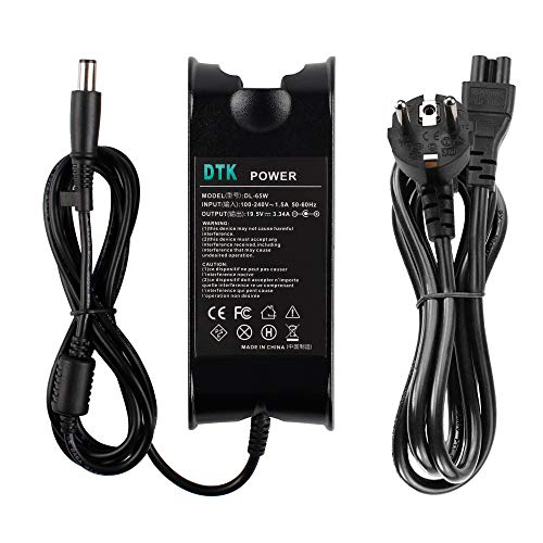 DTK® Computadora portátil Cargador Fuente de alimentación Adaptador Unidad de alimentación para portátil DELL Output: 19.5V 3.34A 65W Cargadore y adaptadore Conector: 7.4 * 5.0mm