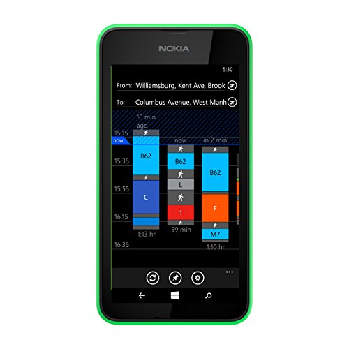 Nokia - Lumia 530 Smartphone Movistar libre Windows Phone (pantalla 4",cámara 5 Mp, 4 GB, 1.2 GHz, 512 MB RAM), Verde