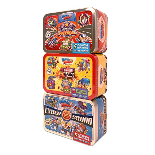 SuperZings Rivals of Kaboom - Pack de 3 Latas (PSZSV123IN00) con 5 Figuras Cada Una, Colección completa SuperZings Rivals of Kaboom - Pack de 3 Latas (PSZSV123IN00) con 5 Figuras Cada Una, Colección completa