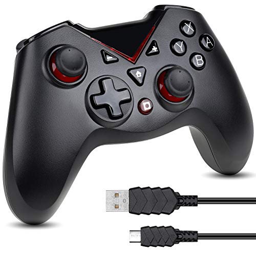 Zacro Mando Controlador Inalámbrico Válido para Switch, Bluetooth Mando Joy Stick, Android,PC Negro