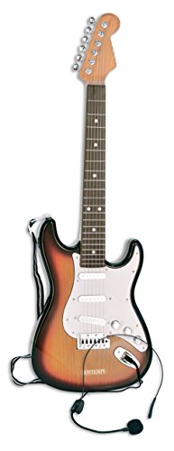 Bontempi Guitarra eléctrica con Correa para el Hombro y micrófono 241310 Bontempi Guitarra eléctrica con Correa para el Hombro y micrófono 241310