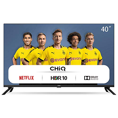 CHiQ Televisor Smart TV LED 40 Pulgadas FHD, HDR, WiFi, Bluetooth, Youtube, Netflix, Prime Video, 3 x HDMI, 2 x USB - L40H7N CHiQ Televisor Smart TV LED 40 Pulgadas FHD, HDR, WiFi, Bluetooth, Youtube, Netflix, Prime Video, 3 x HDMI, 2 x USB - L40H7N