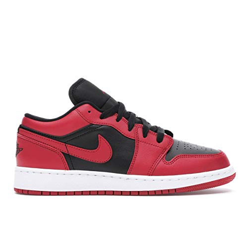 Nike Air Jordan 1 Low (GS), Zapatillas de básquetbol, Gym Red Black White, 40 EU