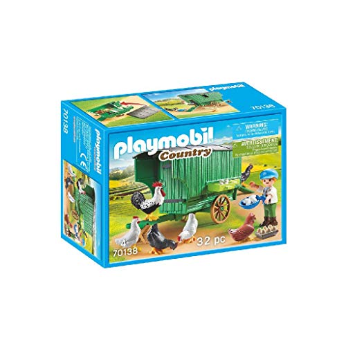 PLAYMOBIL Country Gallinero, Color carbón (70138)