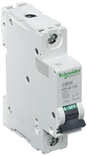 Schneider Electric 11893 Interruptor Automático Magnetotérmico 1P, 15A, 6Ka, 230/400 V