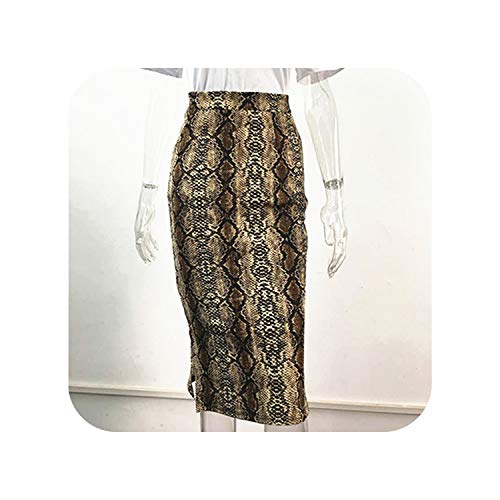 Faldas largas Saia de color de alta calle con diseño de leopardo