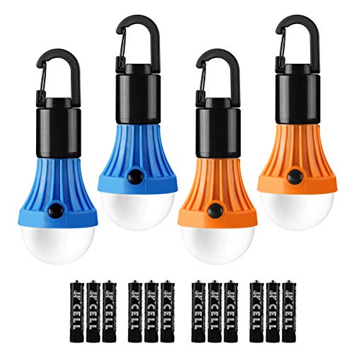 LE Linterna de Camping, Luz de Camping con batería, Farol LED portátil para Tienda, Resistente al Agua, 3 Modos de iluminación para Acampar, Senderismo, Cortes de Energía, Batería Incluida, 4 pcs LE Linterna de Camping, Luz de Camping con batería, Farol LED portátil para Tienda, Resistente al Agua, 3 Modos de iluminación para Acampar, Senderismo, Cortes de Energía, Batería Incluida, 4 pcs