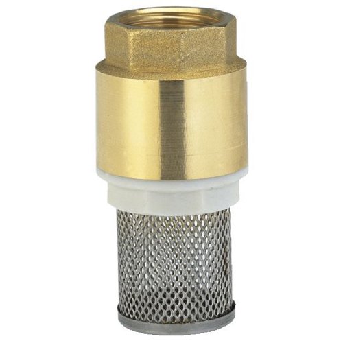 Gardena Válvula de pie de latón válvula de retención, 33,3 mm (G 1") - Rosca para conexión a Las Bombas, Incluido el Filtro de succión, el Cono de la válvula y el Sello (7221-20)