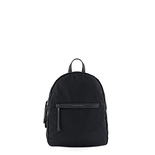 PACO MARTINEZ | Mochila Casual de Nylon Negro para Mujer con Bolsillo Monedero