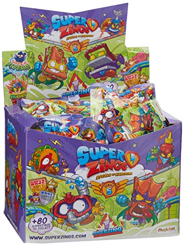 SuperZings - Serie 5 - Display de 50 Figuras Coleccionables (PSZ5D850IN01), con 1 Figura en cada Sobre