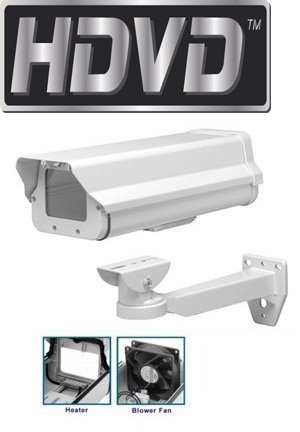 HDVD ™ ch-605hb-wm resistente al aire libre CCTV cámara vivienda, construido en calefactor/ventilador, 24 VAC