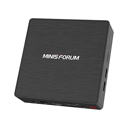 Mini PC de sobremesa Intel Pentium J3710 Quad Core CPU 4 GB DDR / 128 GB SSD Mini Ordenador de sobremesa con Windows 10, HDMI y VGA, Dual Band WiFi 2,4 + 5,8 G, BT 4.2, USB 3.0