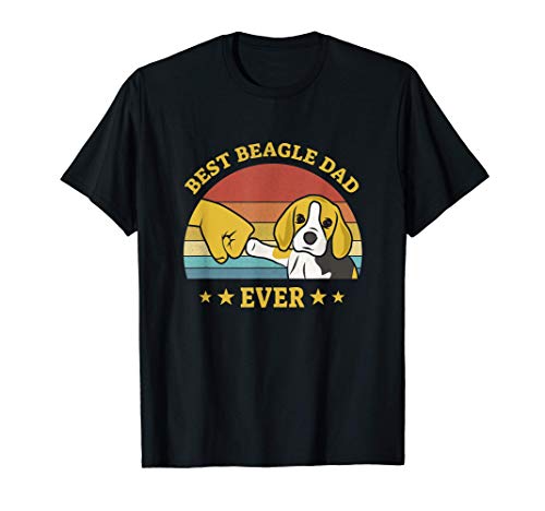 Hombre Best Beagle Dad Ever Proud Vintage Regalo papá beagle Camiseta