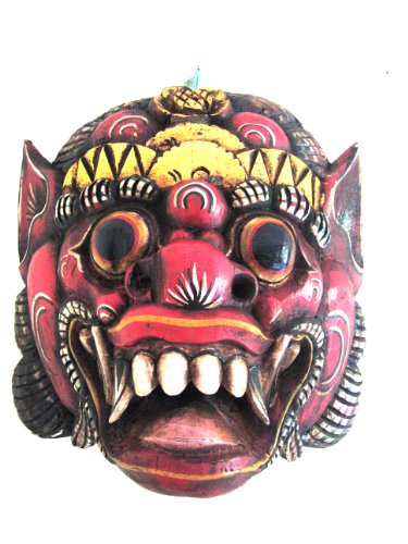 Mascara de madera balinesa decoración