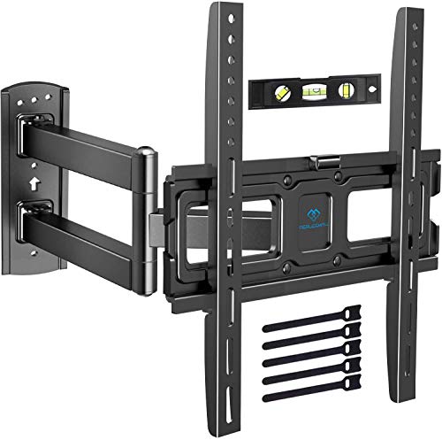 Soporte de Montaje de Pared para TV Brazo Articulado Único de Movimiento Completo para la Mayoría de 26-55" TV de Plasma con Inclinación, Giro y Rotación de hasta 27 kg VESA 400x400mm