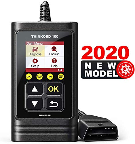 ThinkOBD 100 OBD2 Lector de Códigos Error de Motor Automóvil Apagado MIL y Prueba de Emisiones del Sensor de O2 / EVAP con búsqueda de DTC Universal OBD2 Básico [ Nuevo 2020 ]