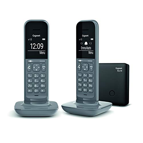 Gigaset CL390 DUO - Teléfono fijo inalámbrico para casa, pantalla iluminada, agenda 150 contactos, gris Gigaset CL390 DUO - Teléfono fijo inalámbrico para casa, pantalla iluminada, agenda 150 contactos, gris