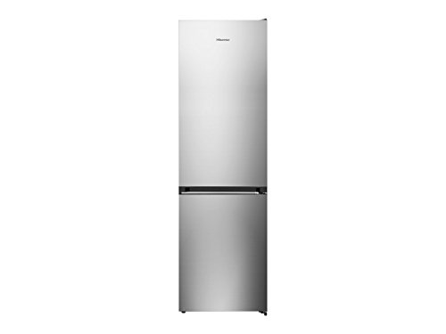 Hisense RB438N4EC2 - Frigorífico Combi No Frost, Acabado Inox, Capacidad Neta 334 L, 2 Metros de Alto, Compresor Inverter, ECO mode, Silencioso 39 dB