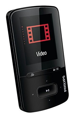 Philips SA4VBE08KF/12 - Reproductor de MP4 (8 GB, pantalla de 1,8", Radio) negro
