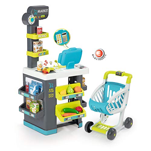 Smoby- Mercado Market con Carrito luz y Sonido, Multicolor (Simba 350212) Smoby- Mercado Market con Carrito luz y Sonido, Multicolor (Simba 350212)