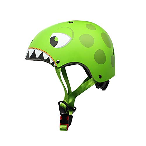 YGJT Casco Bicicleta Niños Protección de Cabeza de Seguridad de Dibujos Animados S 50-54CM para Niños de 2-6 Años Peso Ligero Transpirable para para Bicicleta/Patineta/Scooter