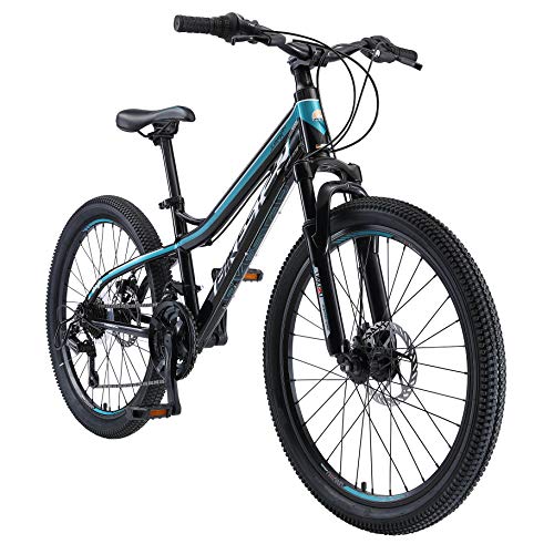BIKESTAR Bicicleta de montaña de Aluminio Bicicleta Juvenil 24 Pulgadas de 10 a 13 años | Cambio Shimano de 21 velocidades, Freno de Disco, Horquilla de suspensión | niños Bicicleta Verde BIKESTAR Bicicleta de montaña de Aluminio Bicicleta Juvenil 24 Pulgadas de 10 a 13 años | Cambio Shimano de 21 velocidades, Freno de Disco, Horquilla de suspensión | niños Bicicleta Verde