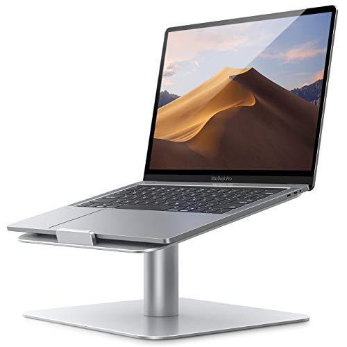 Soporte para Portátil, Lamicall Multiángulo Soporte - Soporte Base Ajustable para Portátil para 2020 MacBook Pro, MacBook Air, Mac Book, Dell, Samsung, HP, Lenovo y más 10"~17" Otras Ordenadors -Plata