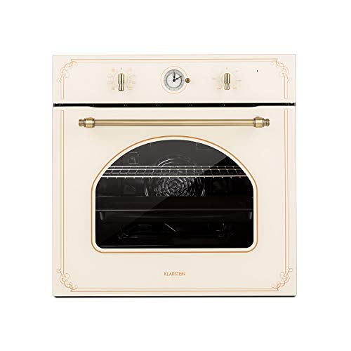 Klarstein Victoria Horno de cocina - Horno eléctrico, Diseño retro, 9 funciones, Autoapagado, 50-250°C, 70 litros, 10 alturas, Fácil de limpiar gracias a su apertura, Iluminación, Marfil Klarstein Victoria Horno de cocina - Horno eléctrico, Diseño retro, 9 funciones, Autoapagado, 50-250°C, 70 litros, 10 alturas, Fácil de limpiar gracias a su apertura, Iluminación, Marfil