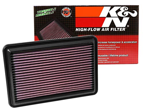 K&N 33-5016 Filtro de Aire Coche, Lavable y Reutilizable