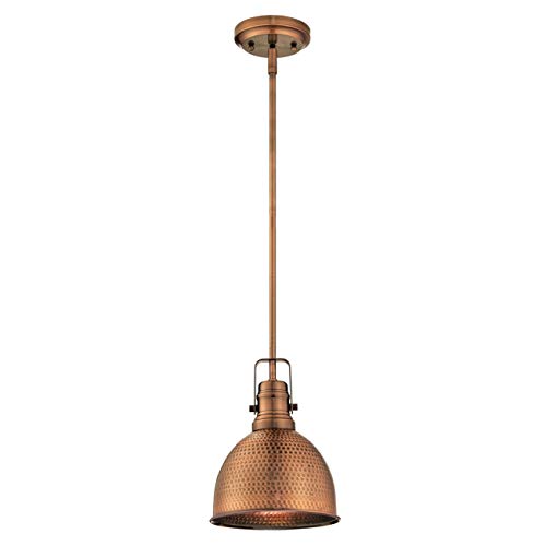 Westinghouse Lighting Lámpara de Techo Colgante de 1 Luz E27, Washed copper