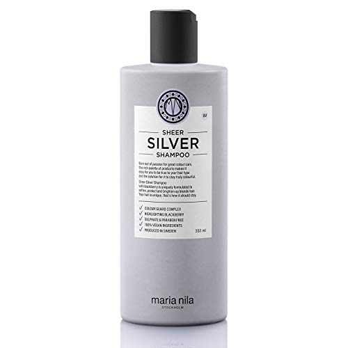 Champú Maria Nila Care & Style Sheer Silver de 350 ml, plata con pigmentos violetas