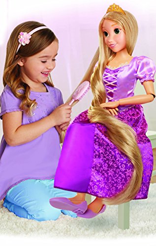 Jakks Pacific- Princesas Disney, muñeca Rapunzel tamaño Especial (80 cm), Multicolor (61773)