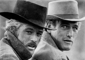 Póster A4 de Robert Redford & Paul Newman, Butch CASIDY y The Sundance Kid