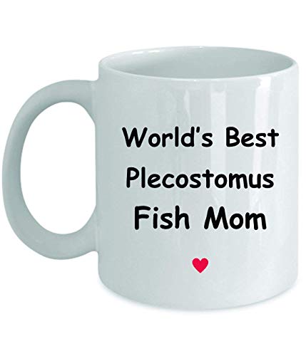 Regalo para plecostomus fish mom - el mejor regalo del mundo - novedad divertida idea de regalo café taza de té regalos divertidos cumpleaños aniversario de navidad gracias apreciación taza blanca de