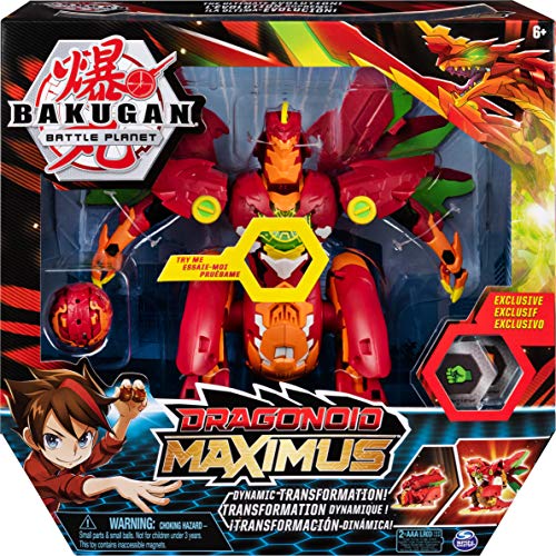 Spin Master Bakugan Dragonoid Maximus - Figuras de Juguete para niños (Naranja, Rojo, 6 año(s), Niño/niña, Acción / Aventura, China, AAA)