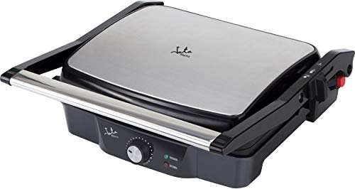 Jata GR594 Grill de Asar Doble con Cuerpo de Acero Inoxidable Placa Superior Basculante con 2 Niveles Apertura de 180° Placas de 295 x 235 mm Superficie Inclinable para Recoger la Salsa Jata GR594 Grill de Asar Doble con Cuerpo de Acero Inoxidable Placa Superior Basculante con 2 Niveles Apertura de 180° Placas de 295 x 235 mm Superficie Inclinable para Recoger la Salsa
